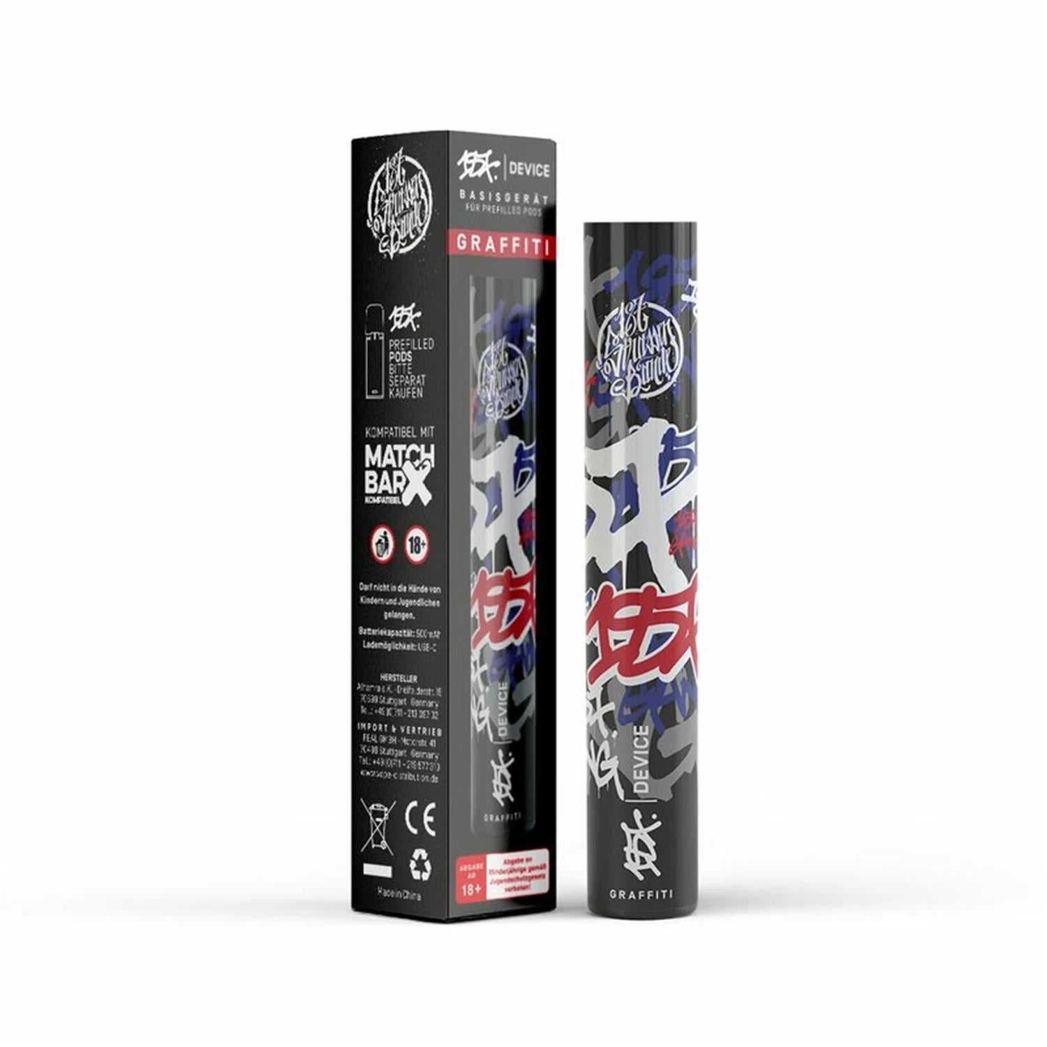 187 Pod Mehrweg-Akku 500 mAh - verschiedene Farben 187 Strassenbande